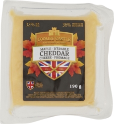 COOMBE CASTLE FROMAGE CHEDDAR AU SIROP  D'ÉRABLE