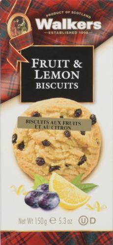 JOSEPH WALKER BISCUITS AUX FRUITS ET AU CITRON