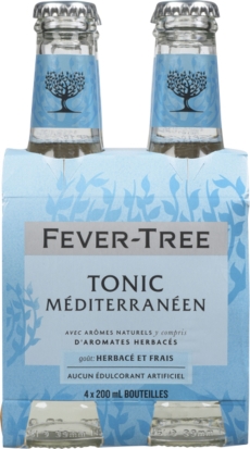 FEVER-TREE EAU TONIQUE MEDITERRANEENNE  4X200ML