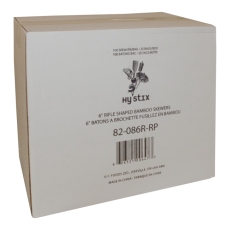 Brochette Hy Stix en bambou, bout de fusil 6"