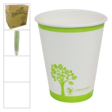 Green Tree compostable hot cup - 8 oz