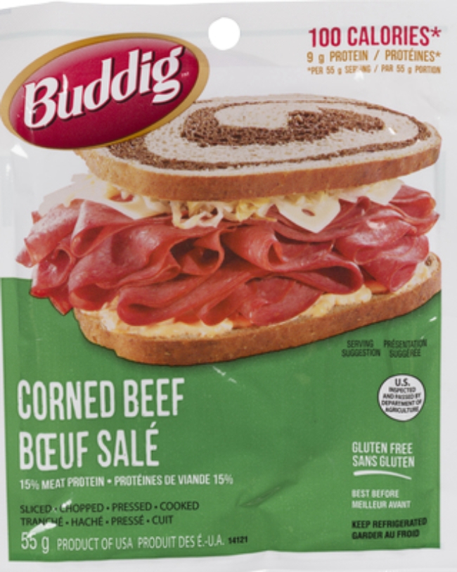 Carl Buddig Thin Sliced Corned Beef, 55 G -- 12 Per Case