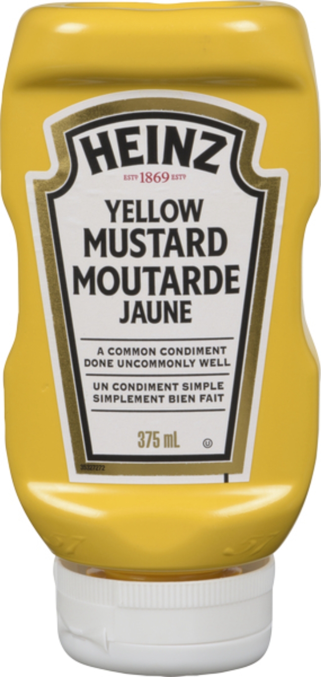 MUSTARD YELLOW UPSIDE DOWN BOTTLE