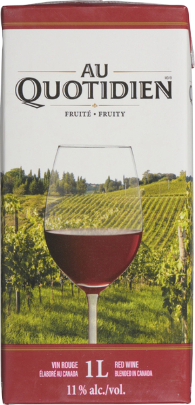 AU QUOTIDIEN CANADA FRUITY RED WINE