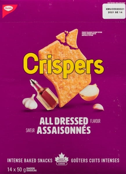 All Dressed Crispers - Snack Pack