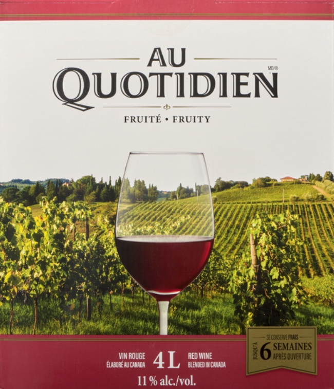 AU QUOTIDIEN CANADA RED WINE