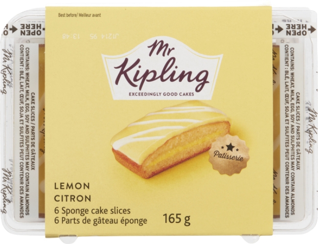 Lemon Sponge Cake Slices