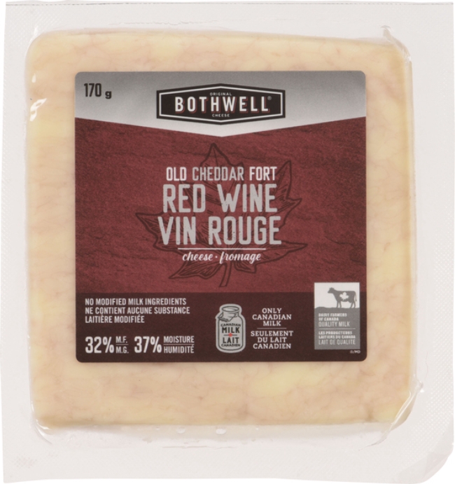 Red Wine Aged Cheddar Cheese