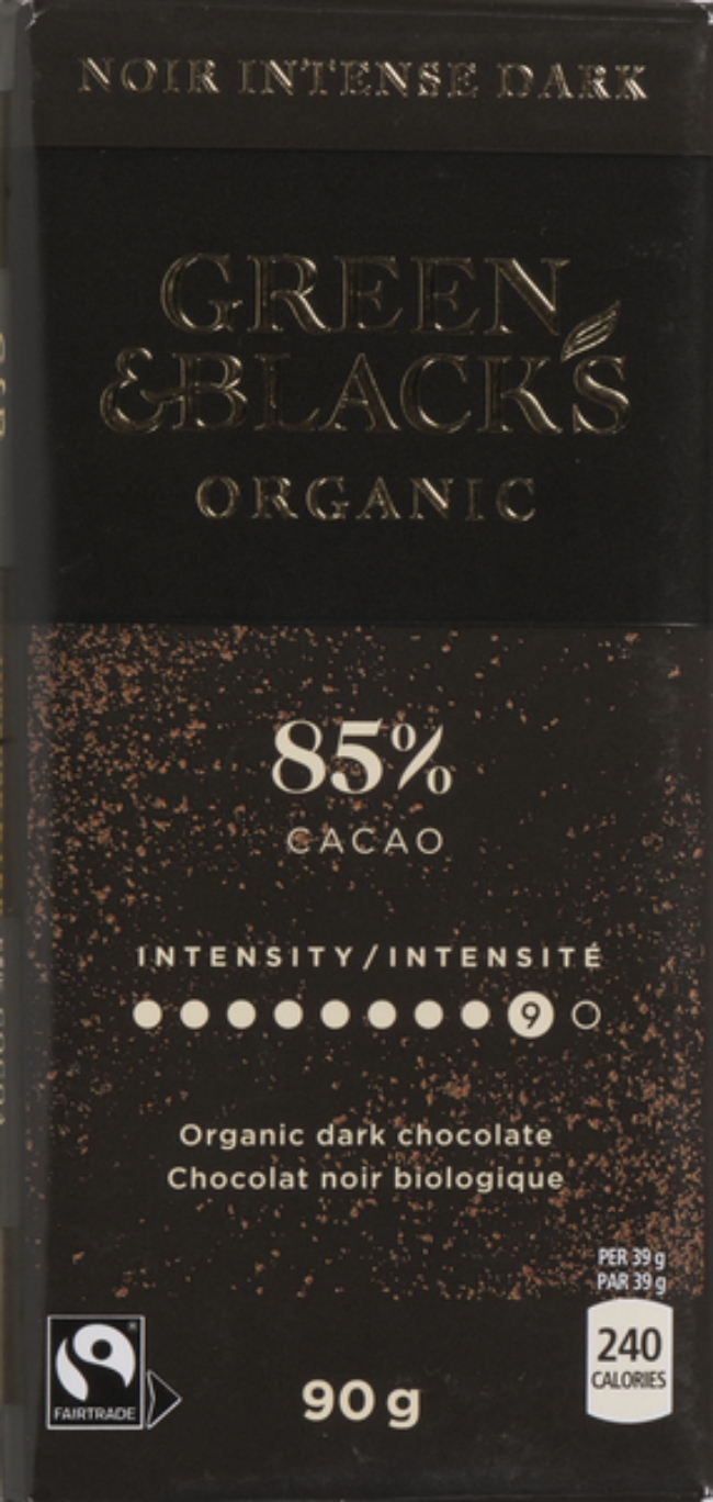 Organic 85 Percent Cocoa Dark Chocolate