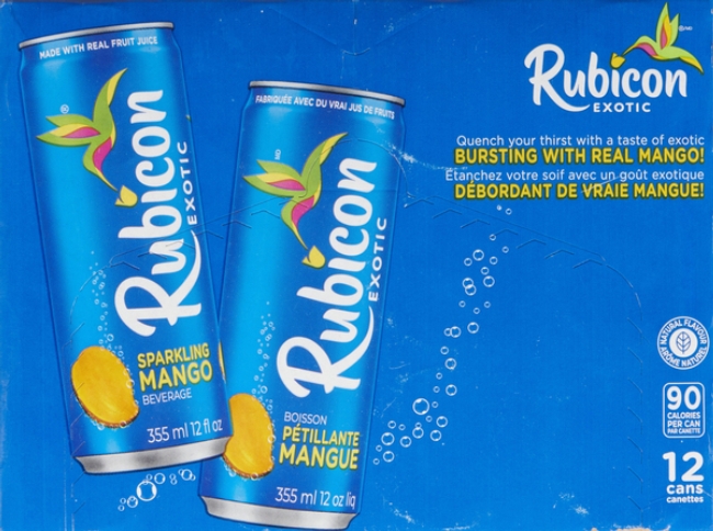 Exotic Sparkling Mango Juice Drink