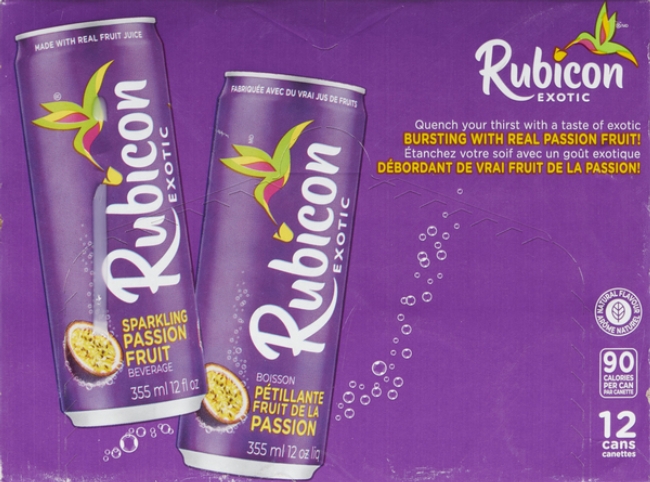 Exotic Sparkling Passion Fruit Juice Drink