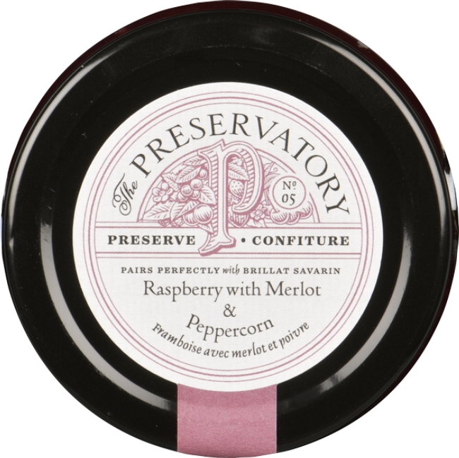 Raspberry with Merlot and Peppercorn Preserve