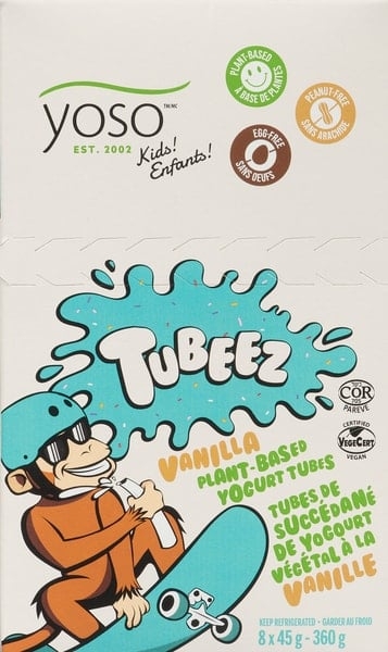 Tubeez Vanilla Plant Based Yogurt Tubes
