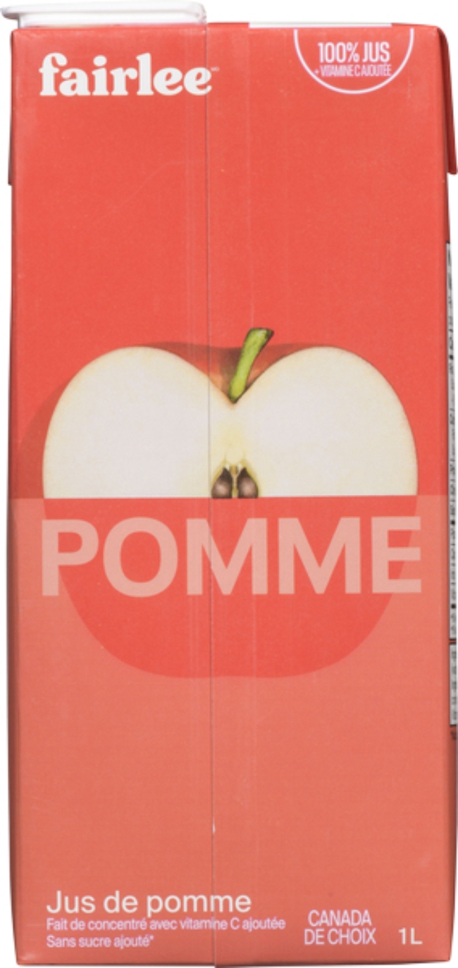 FAIRLEE APPLE JUICE FROM CONCENTRATE
