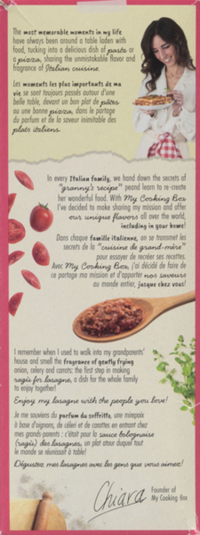 Lasagna Kit - Lasagna with Vegetarian Ragu