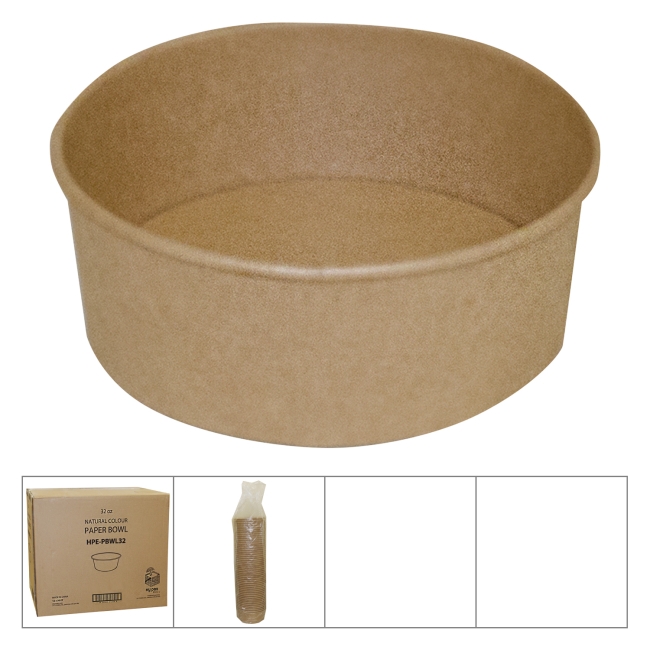 BOWL PAPER KRAFT 32OZ