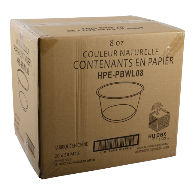 BOWL PAPER KRAFT 8OZ