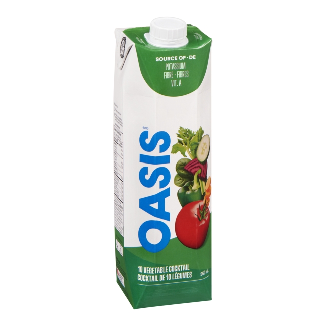 Oasis Vegetable Cocktail Juice, 960 Ml -- 12 Per Case