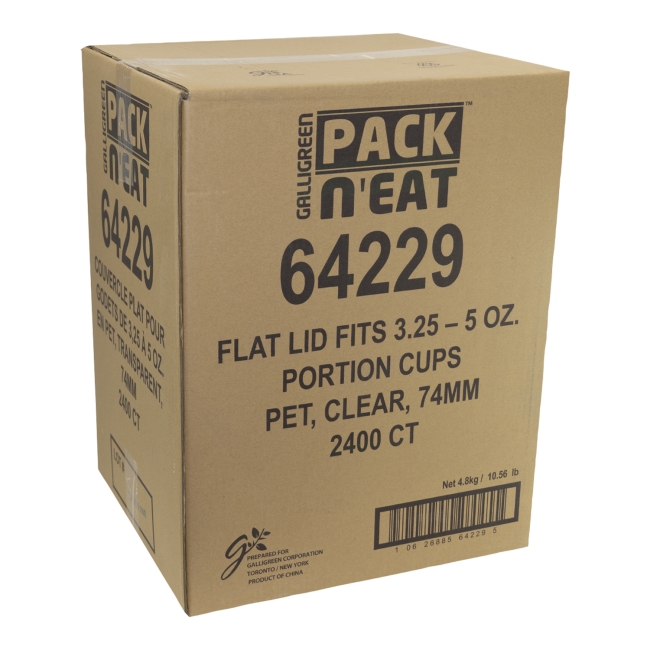 Clear Plastic Flat 5 to 7 oz Portion Lid