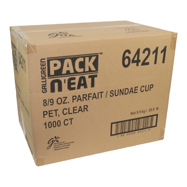 Unwrapped PET Parfait Cup