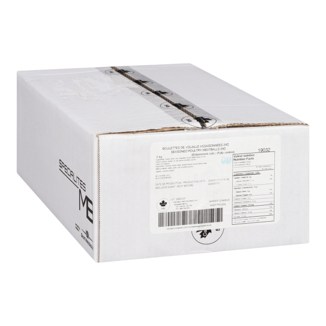 26 g Fully Cooked Seasoned Poultry Meatballs