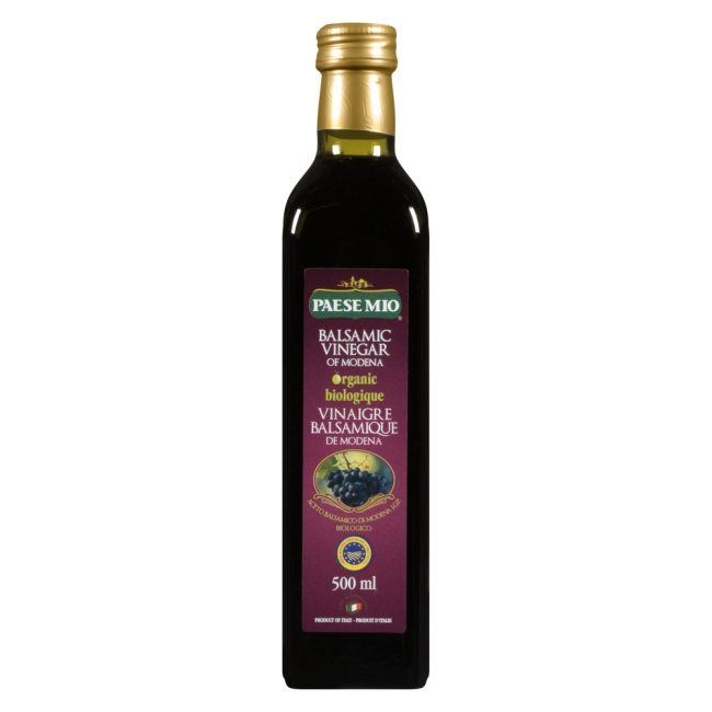 Paese Mio Organic Balsamic Vinegar, 500 Ml -- 12 Per Case