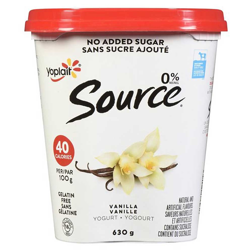 Source Vanilla Non Fat Yogurt