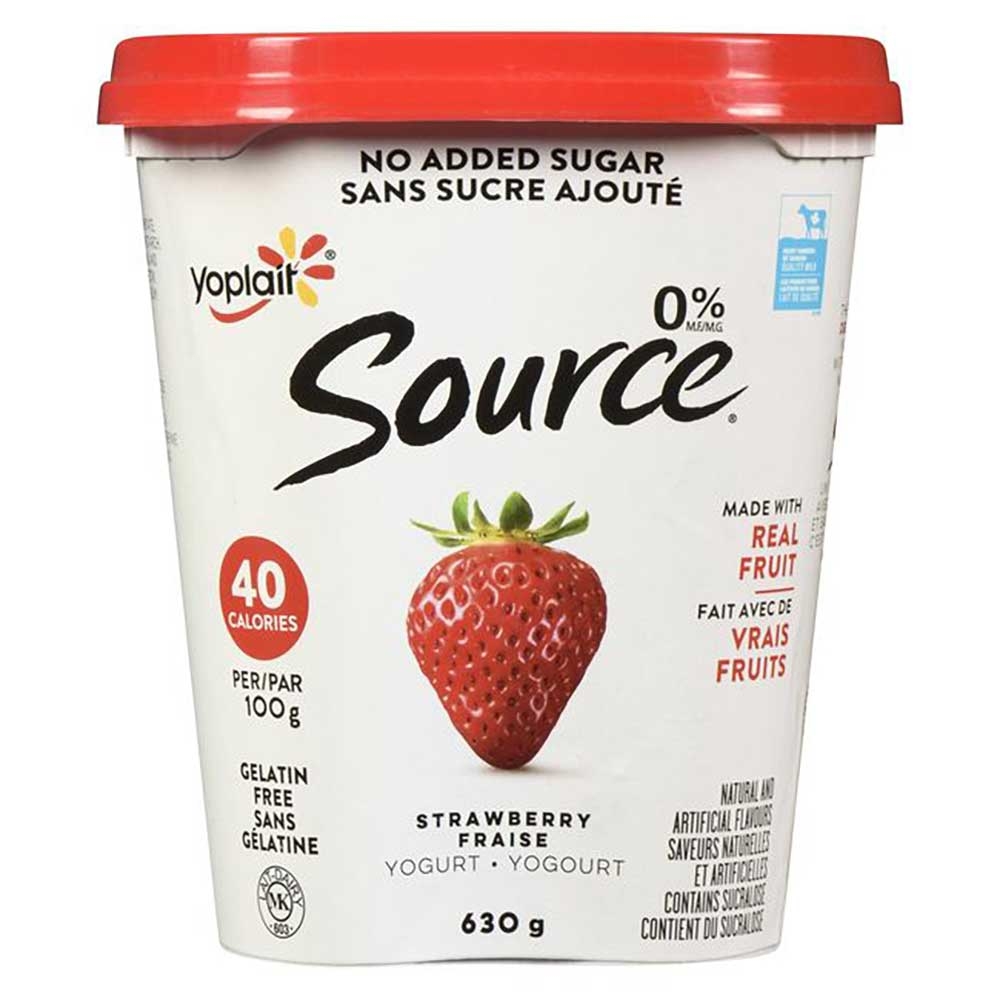 Source Strawberry Non Fat Yogurt