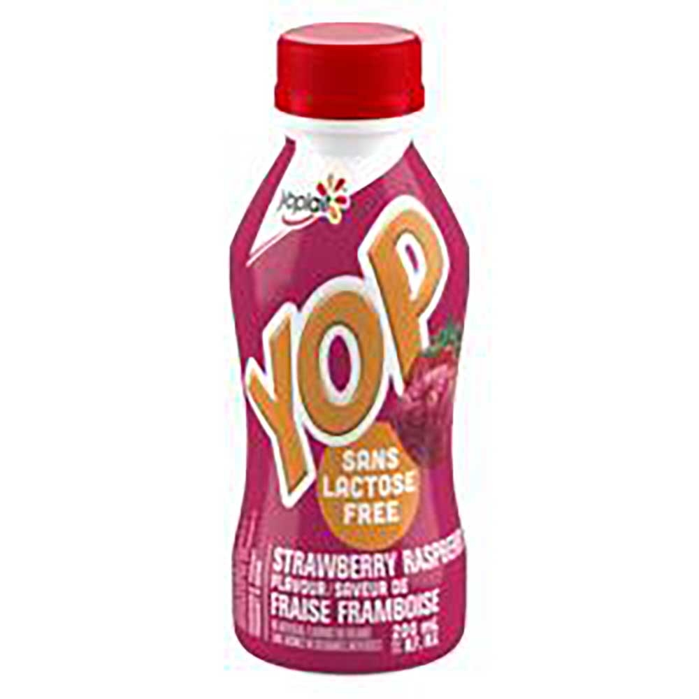 Lactose Free Strawberry And Raspberry Flavoured Drinkable Yogurt