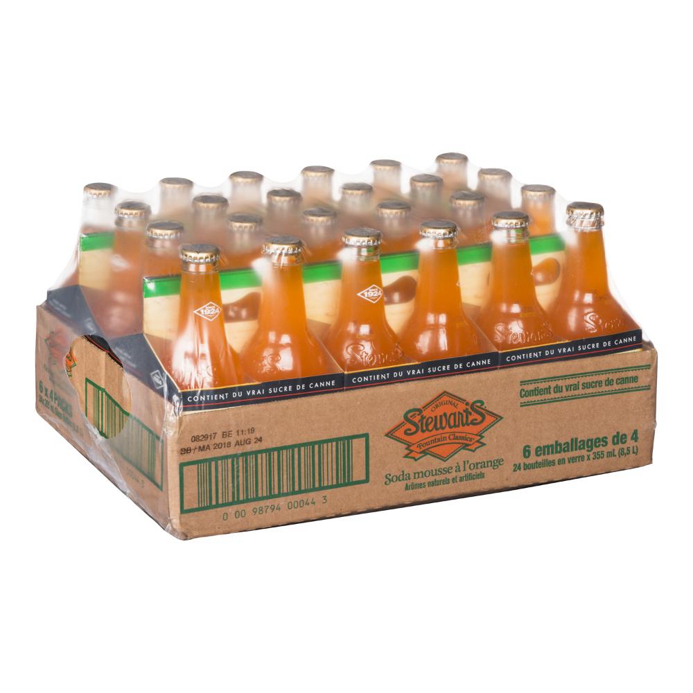 SOFT DRINK ORANGE CREAM SODA BTLE GLASS