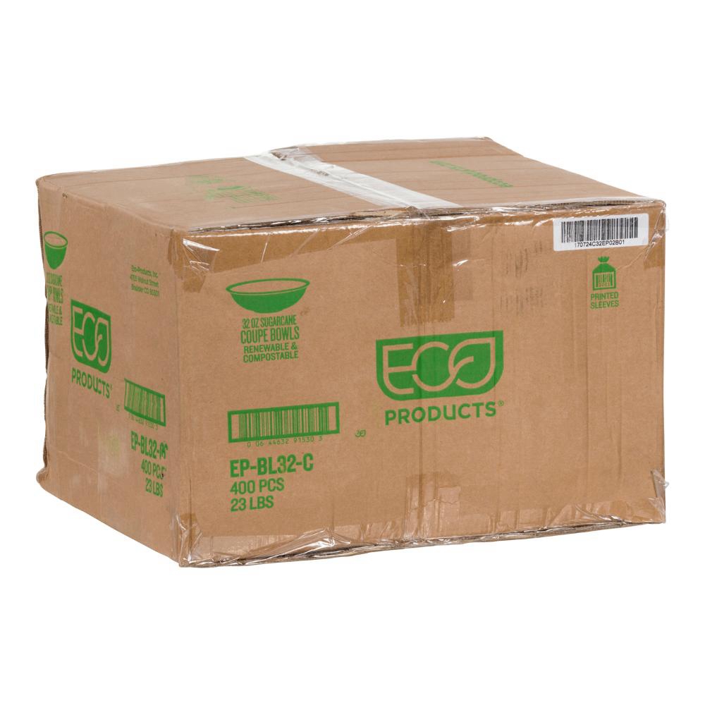 32 oz Renewable and Compostable Sugarcane Coupe Bowl