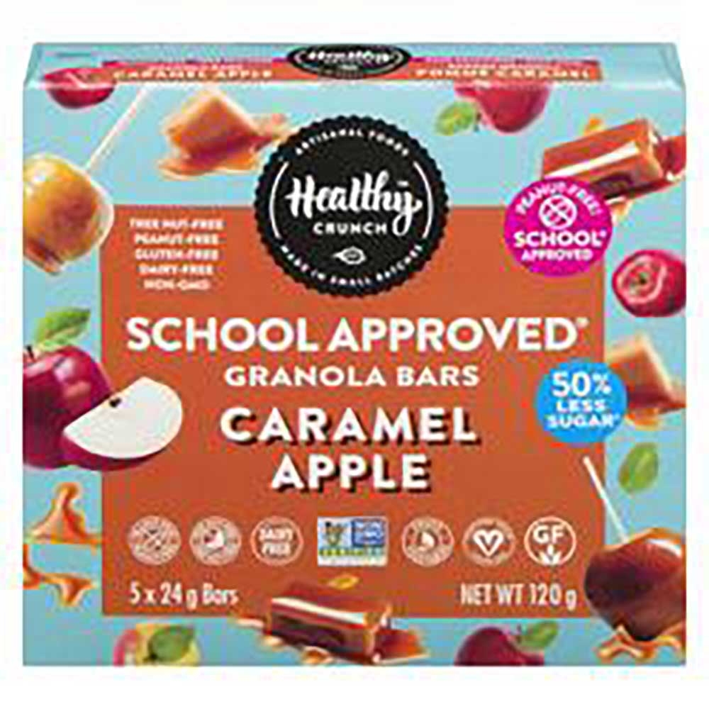 School Approved 24 g Caramel Apple Granola Bar
