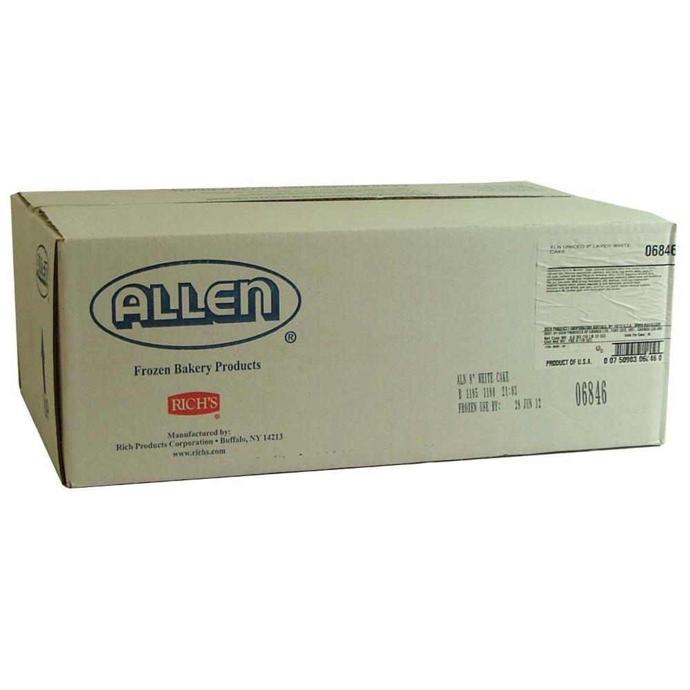 8 in Vanilla Icing Free Round Cake