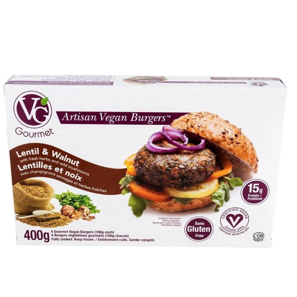 Vegan Lentil and Walnut Burger