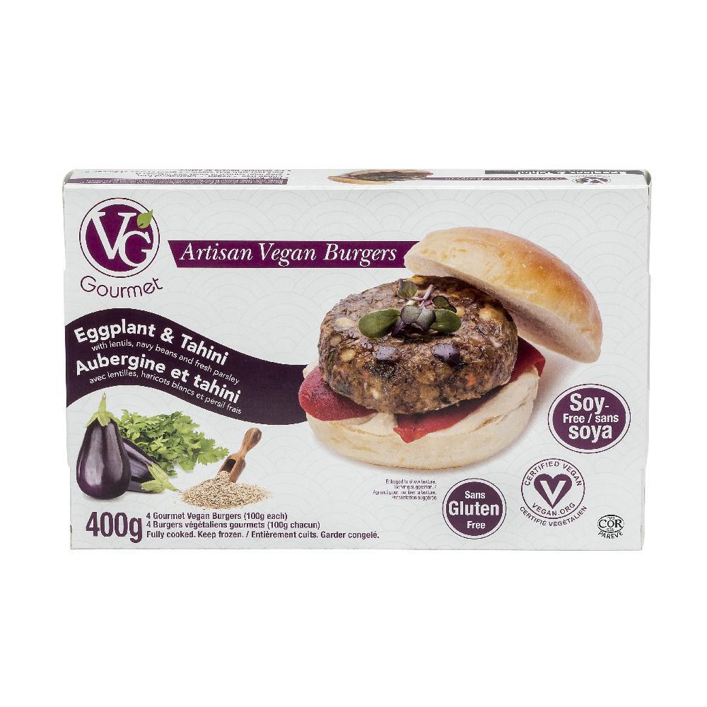Vegan Eggplant Tahini Burger