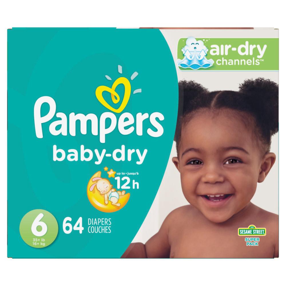 BABY DRY DIAPER SUPER S6