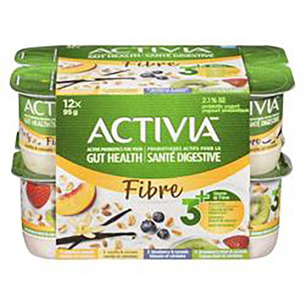 95g Fiber Peach-Blueberry-Vanilla-Strawberry and Kiwi Yogurt