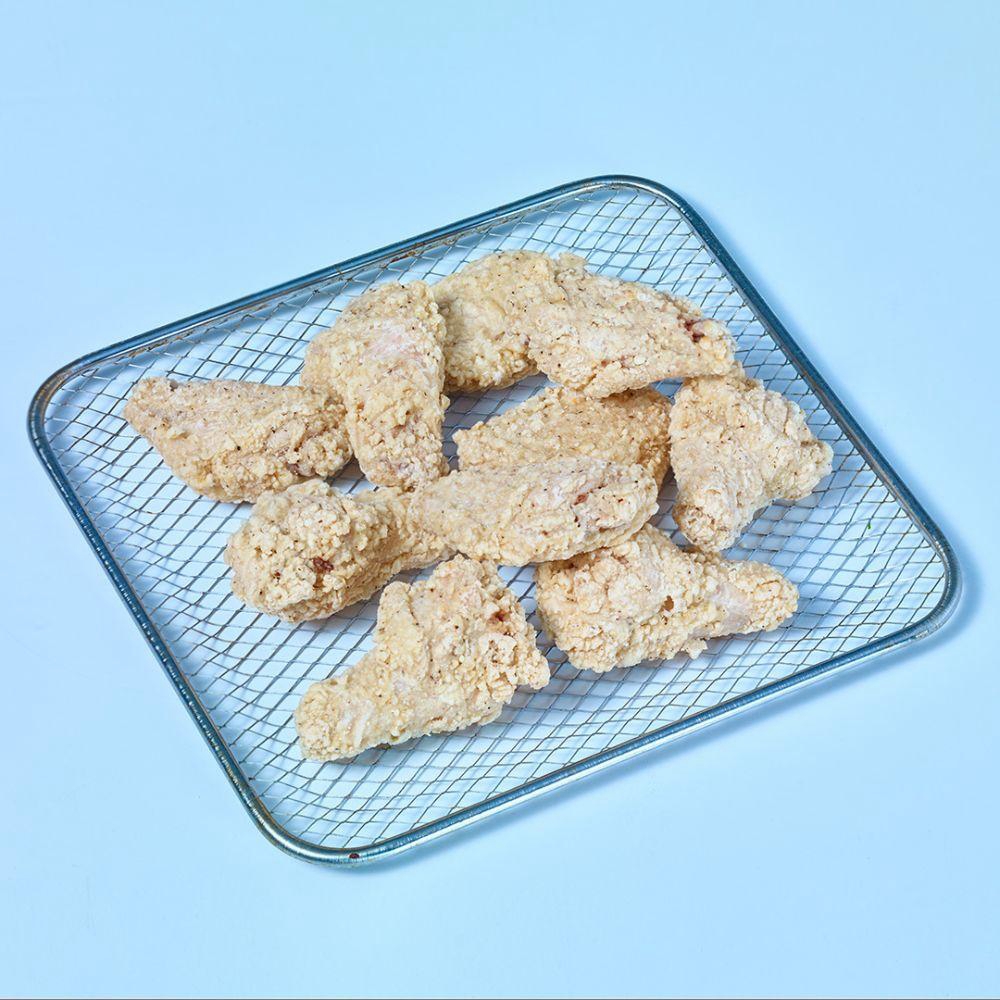 204-244 IQF Cooked Coated Cut-Up Chicken Wings