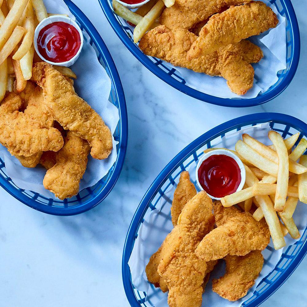 Uncooked Seasoned Breaded Chicken Breast Strips