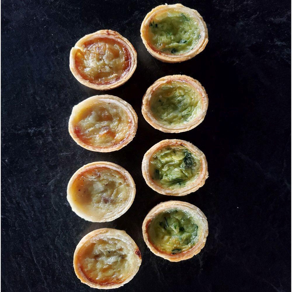 Florentine and Cheese Bacon Assortment Mini Quiche