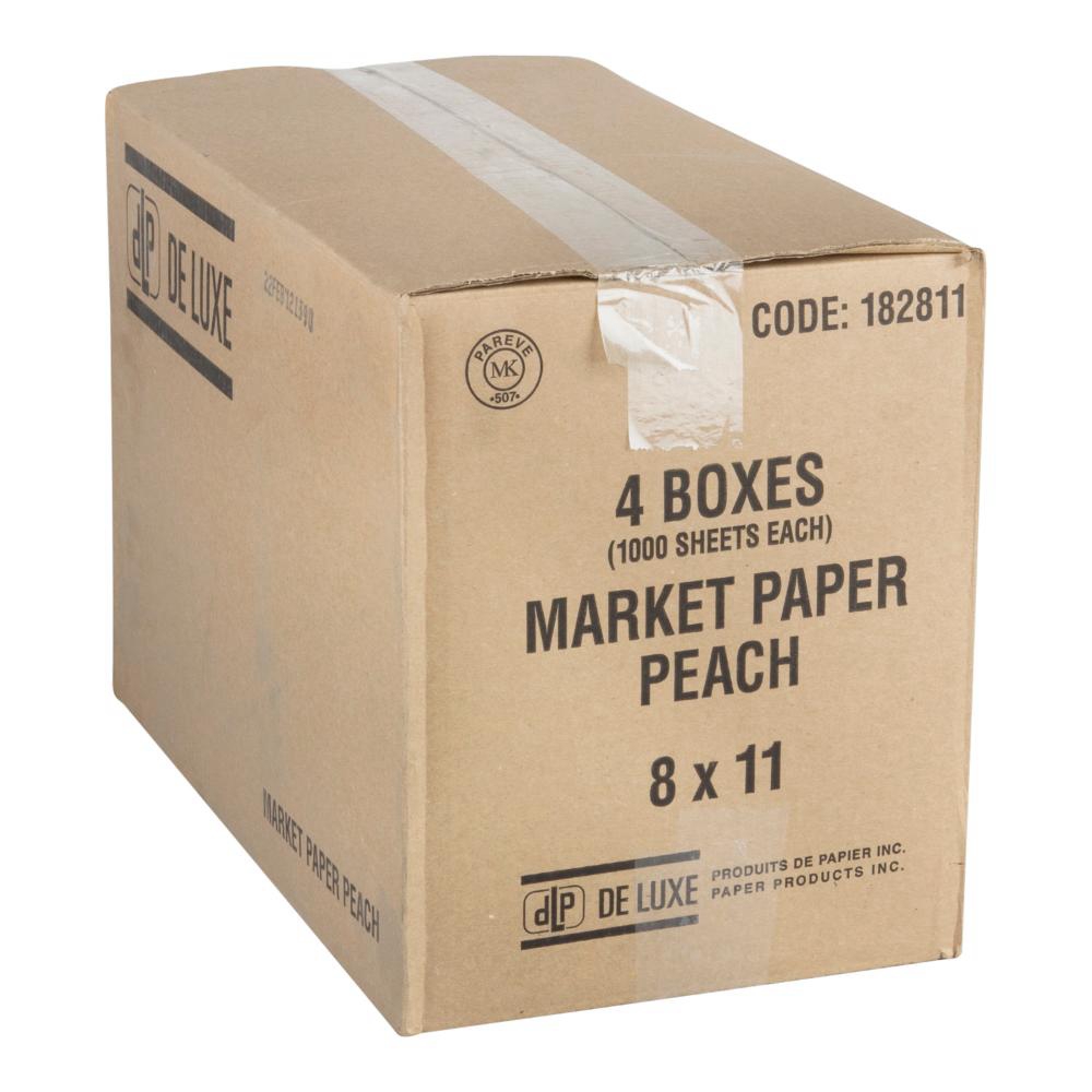 8 x 11 in Peach Market Paper Sheet
