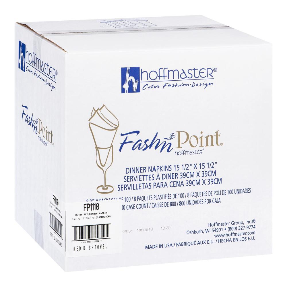 Fashn Point 15.5 x 15.5 in Red Dinner Napkin