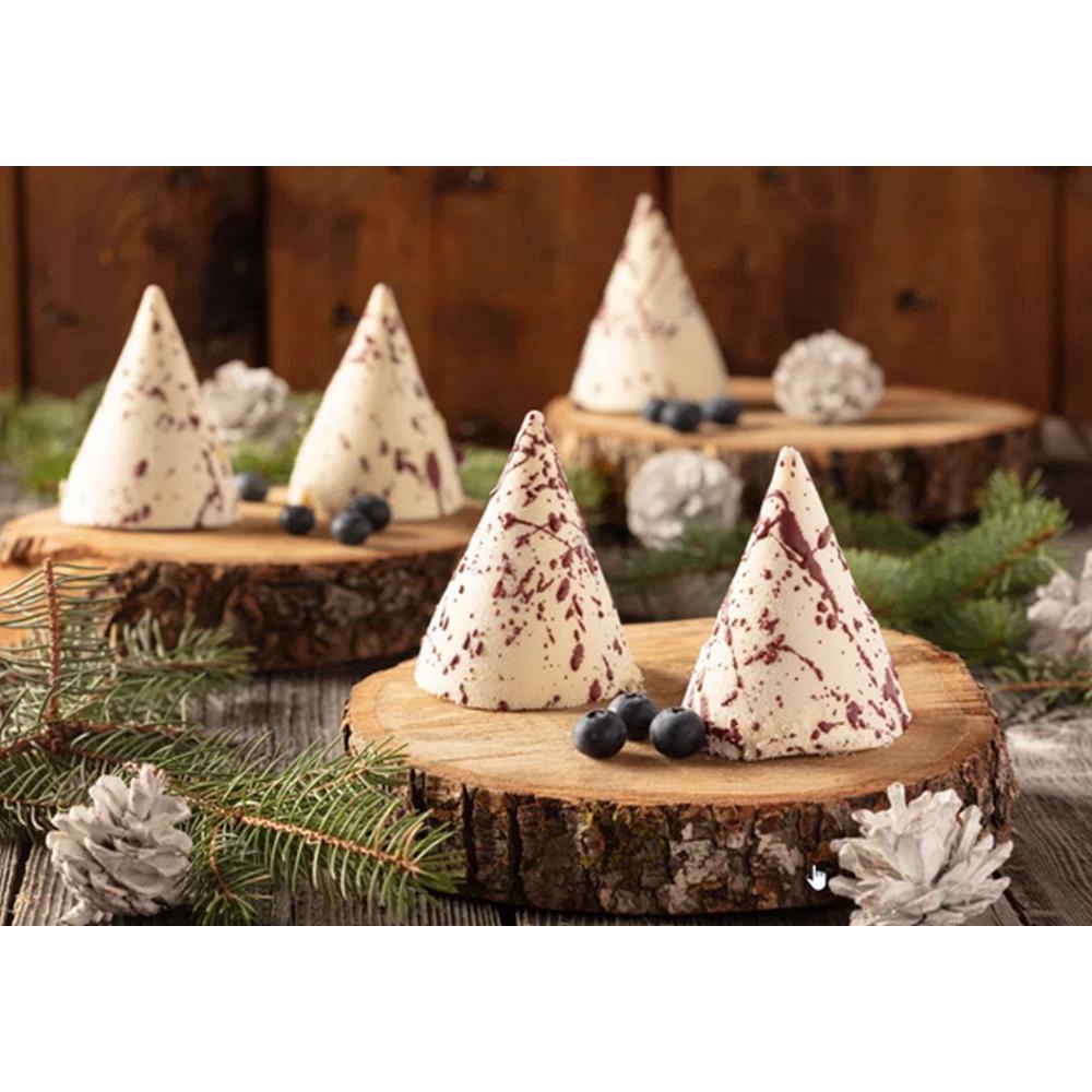White Chocolate and Blueberry Christmas Tree Cake