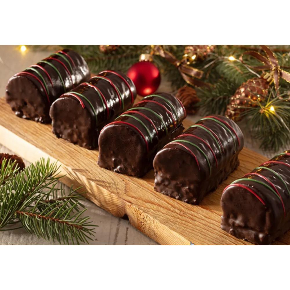 Duo Chocolate Christmas Cake Log