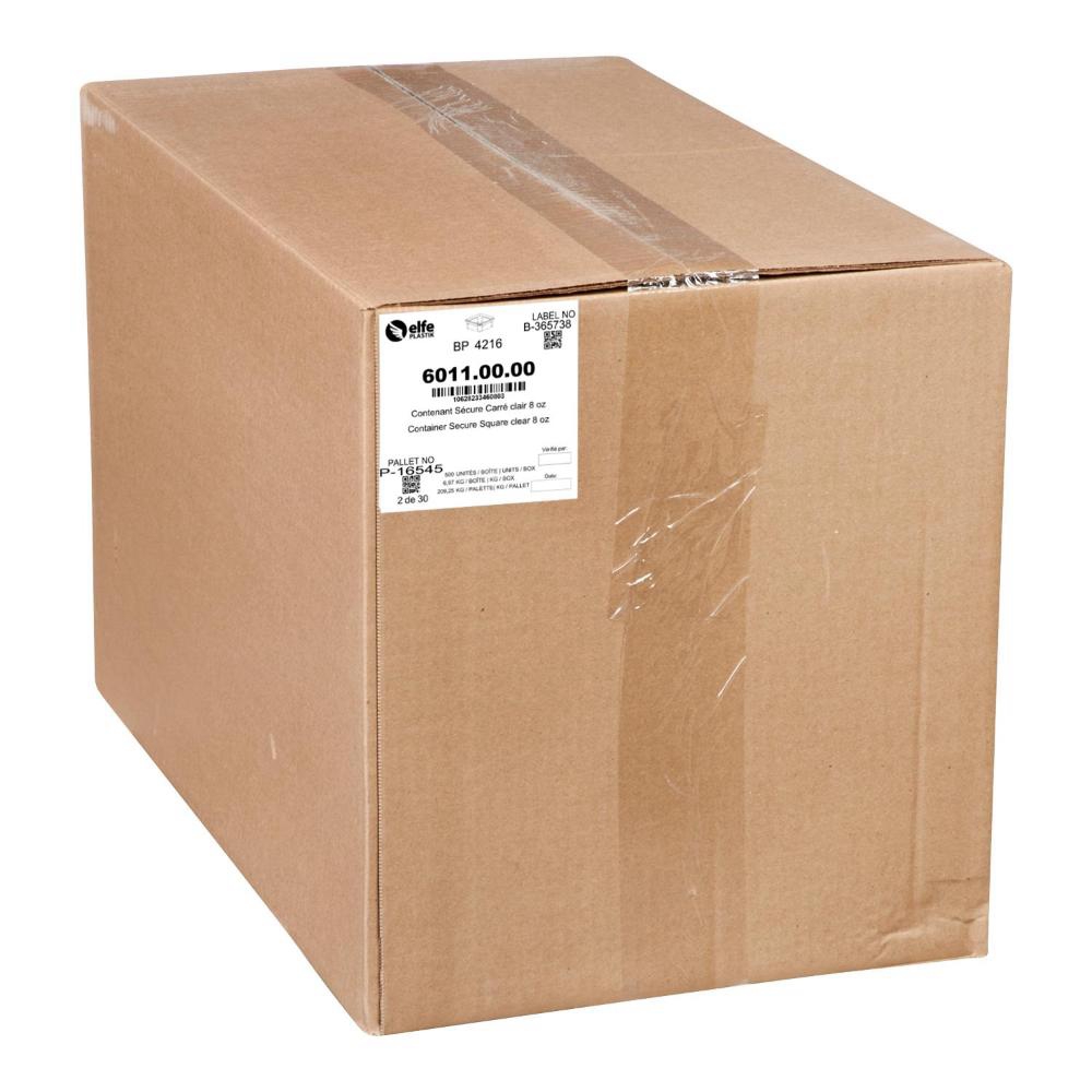 Polypropylene Clear Secure Tamper Evident Square Deli Container