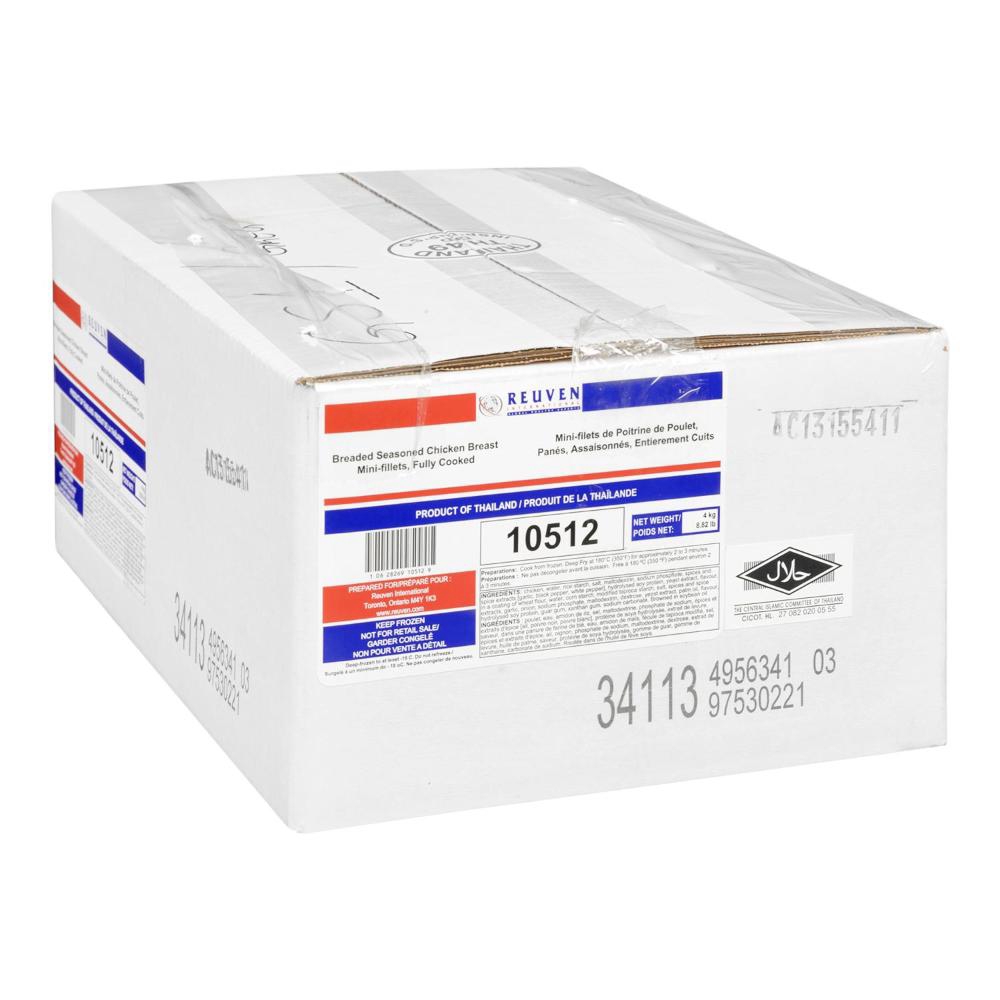 Breaded Fully Cooked Seasoned Chicken Mini Fillets