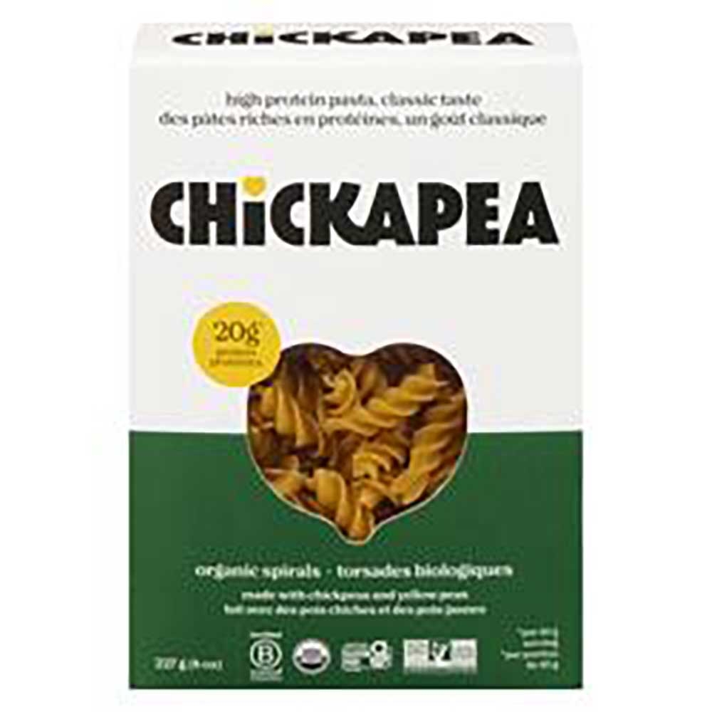 Organic Spirals Chickapea Pasta