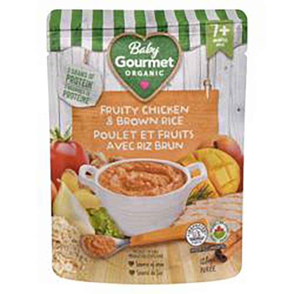 Organic Fruity Chicken and Brown Rice Puree Meal