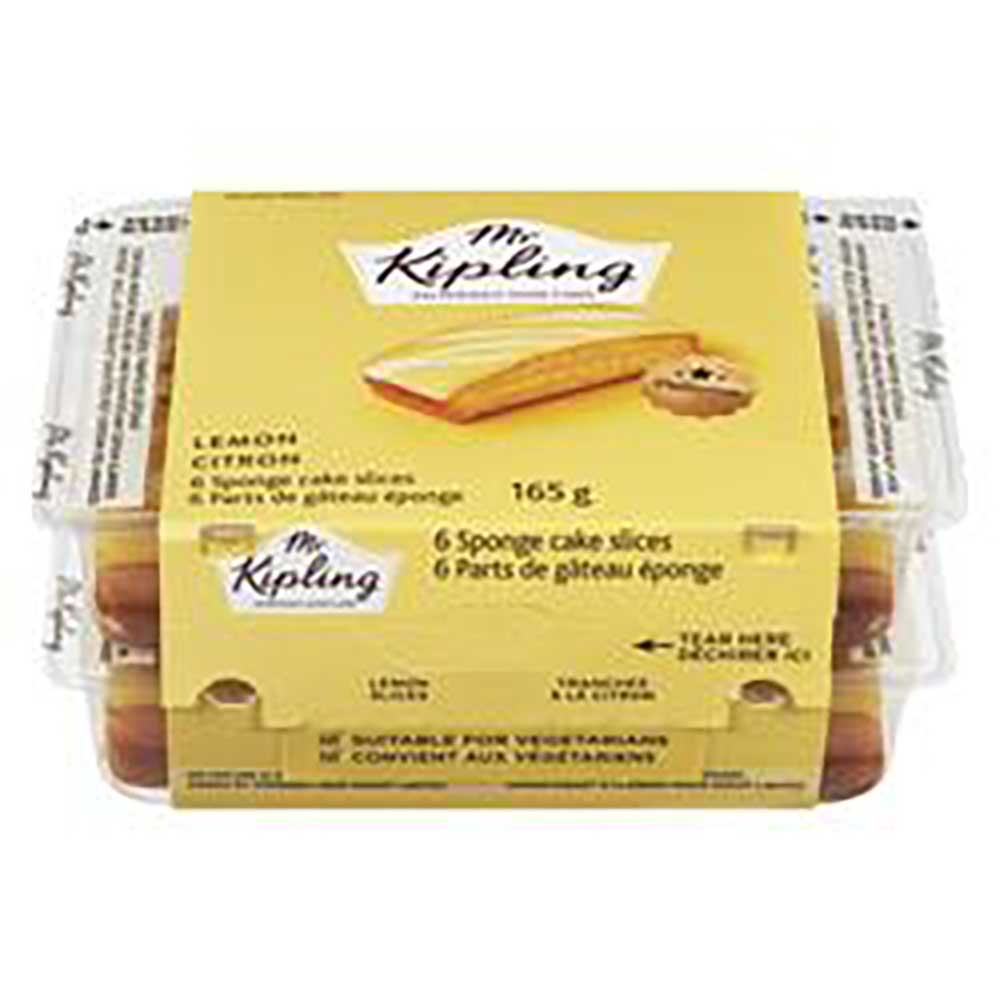 Lemon Sponge Cake Slices