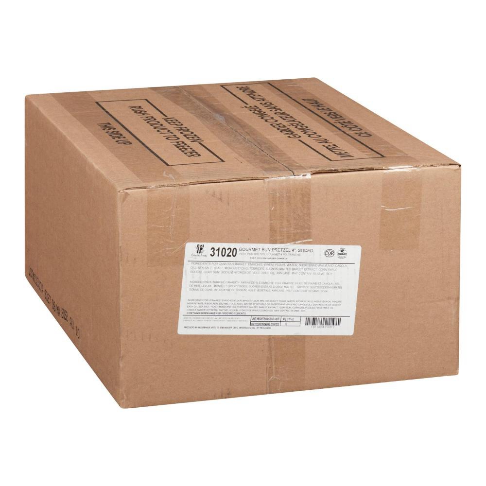 Pretzel Sliced Round Bun